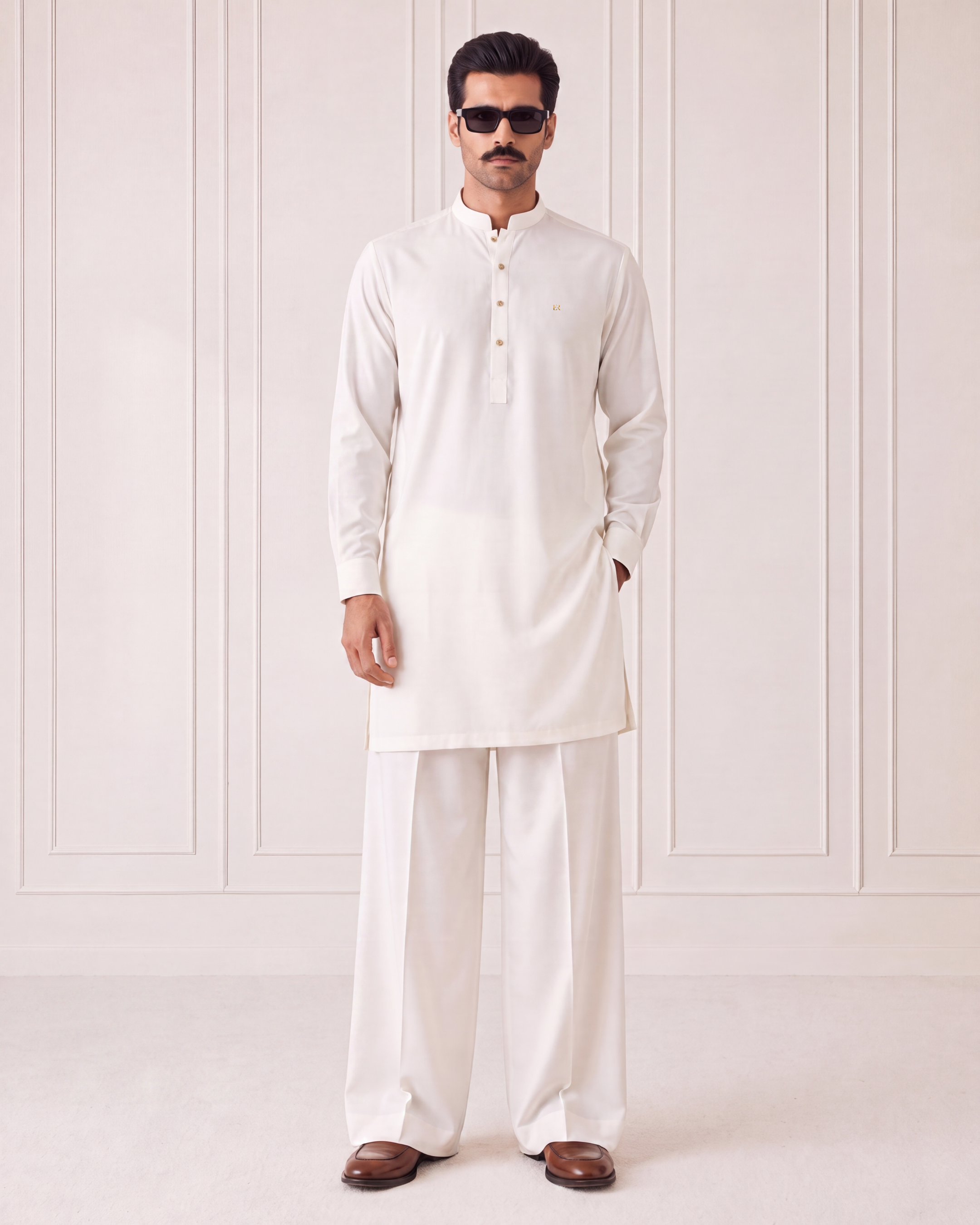 Royal White Wash N Wear Kurta/Pajama