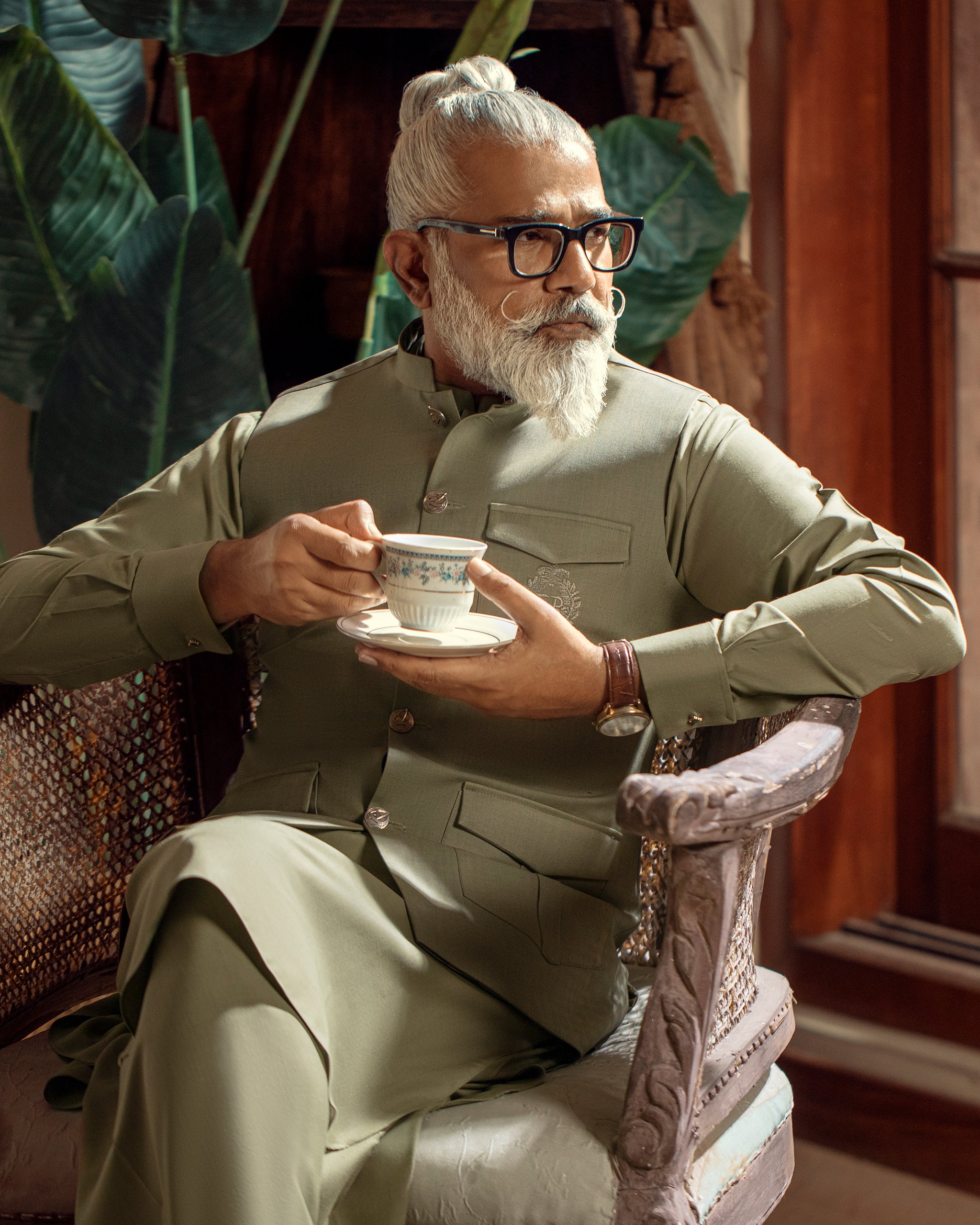 Dadu Ka Ghar - Waistcoat with Kameez Shalwar - 01