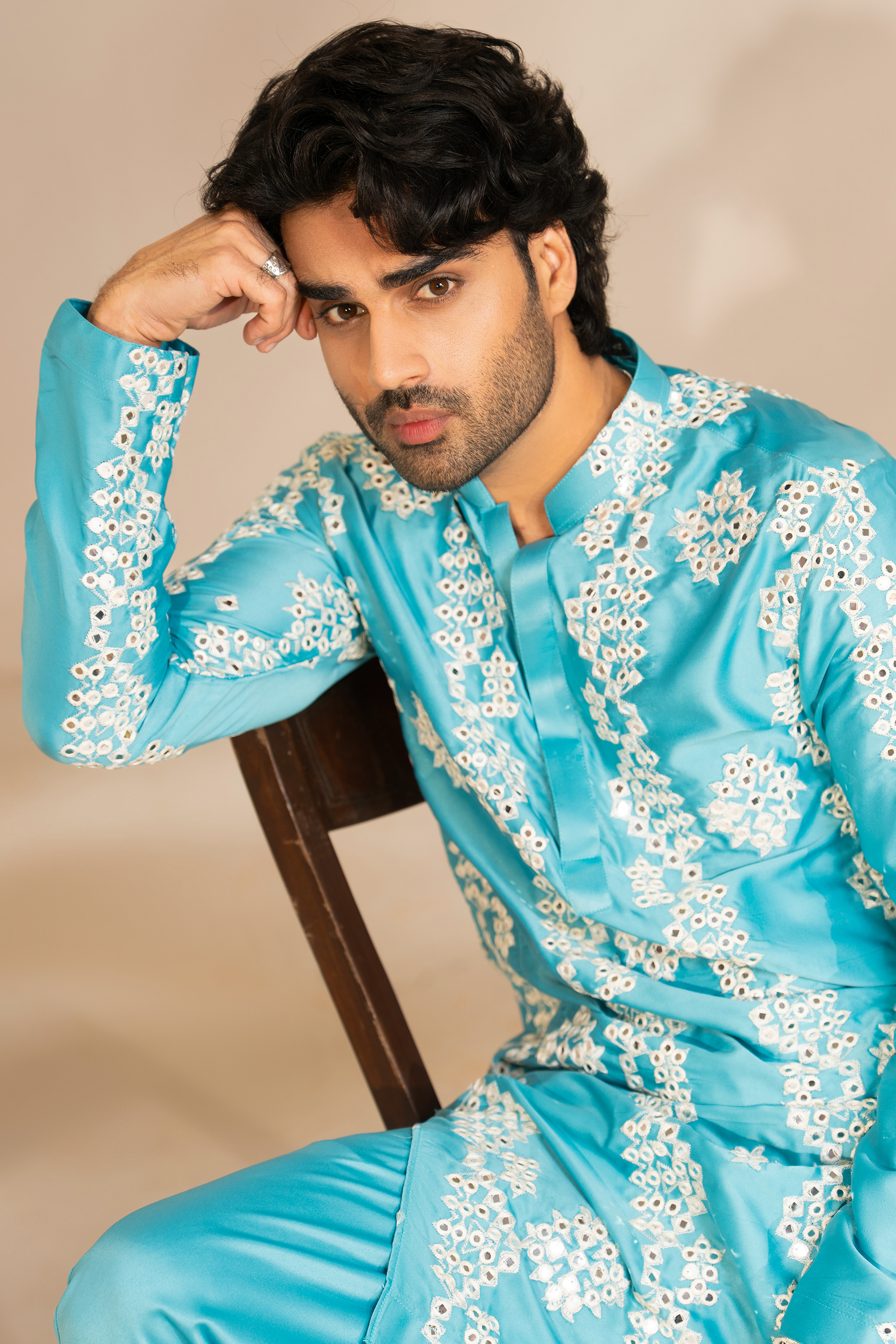 Greenish Blue Kurta & Pajama Set