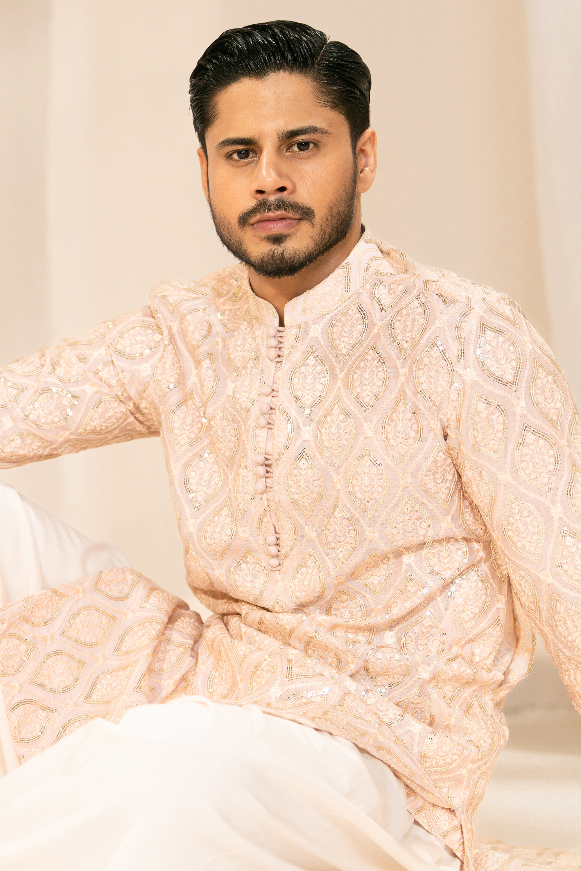 Powder Pink Kurta & Shalwar Set