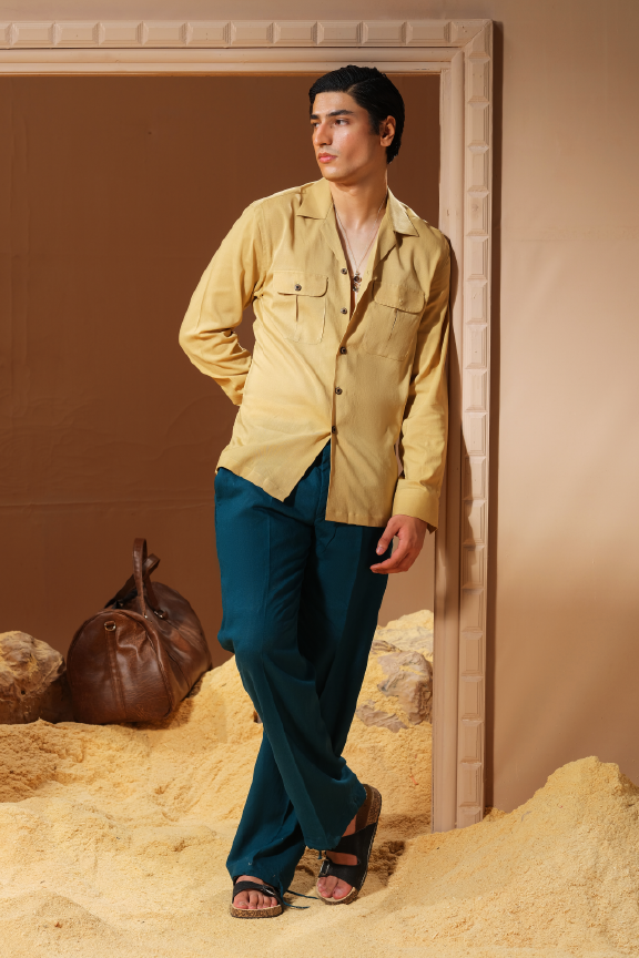 Era 24 - Camel Linen Shirt