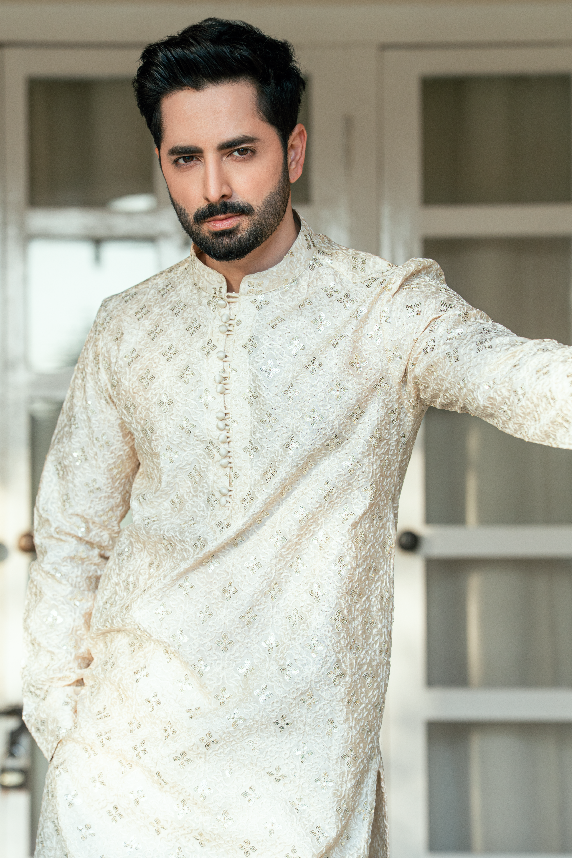 Classic Off-White Cream Kurta & Pajama