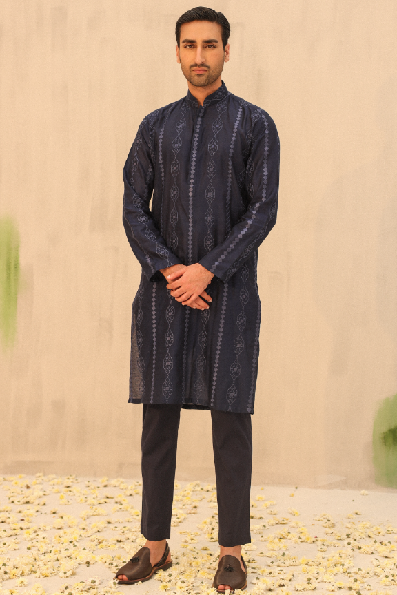 Mayassar - Yankees Blue Kurta Pajama