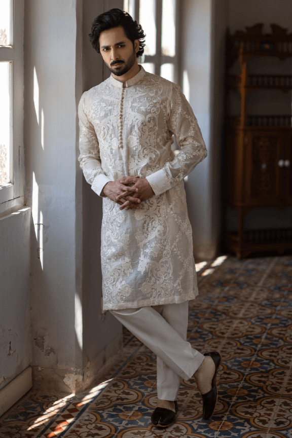 Nasheman - Off White Karandi