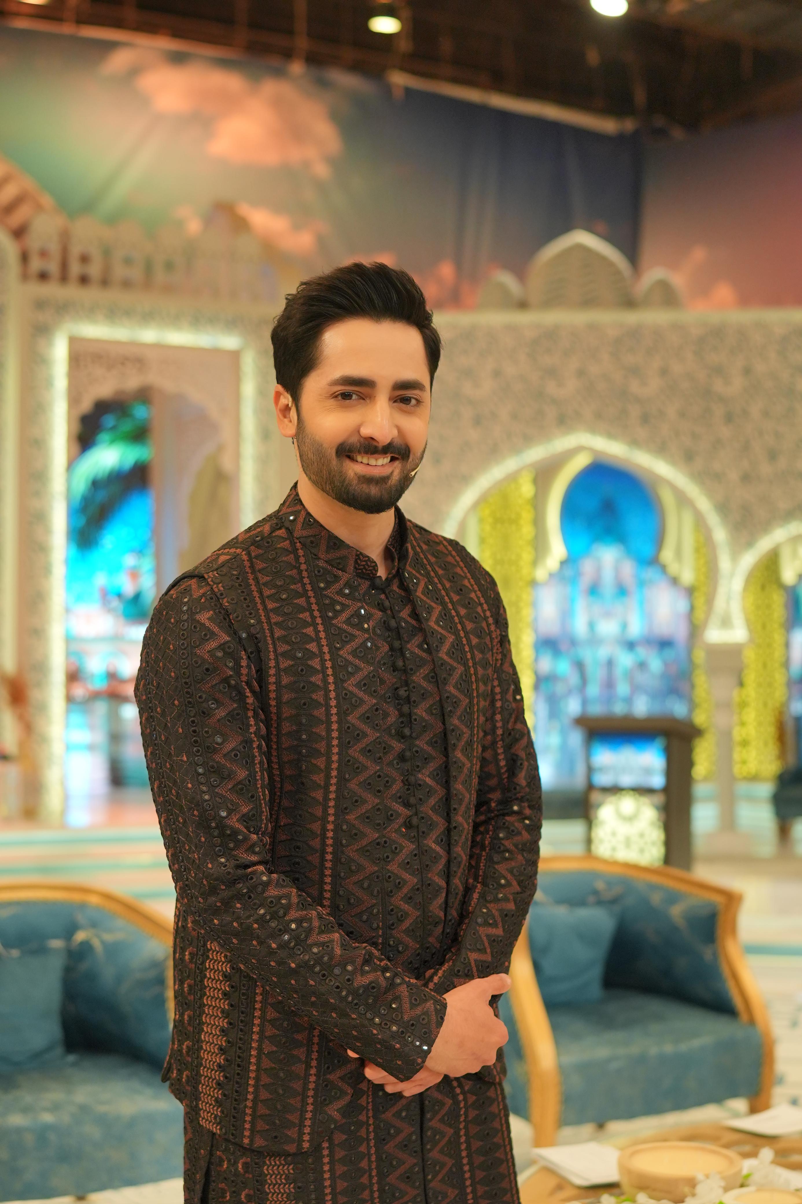 ED25 - Black/Brown Embroidered Kurta Pajama