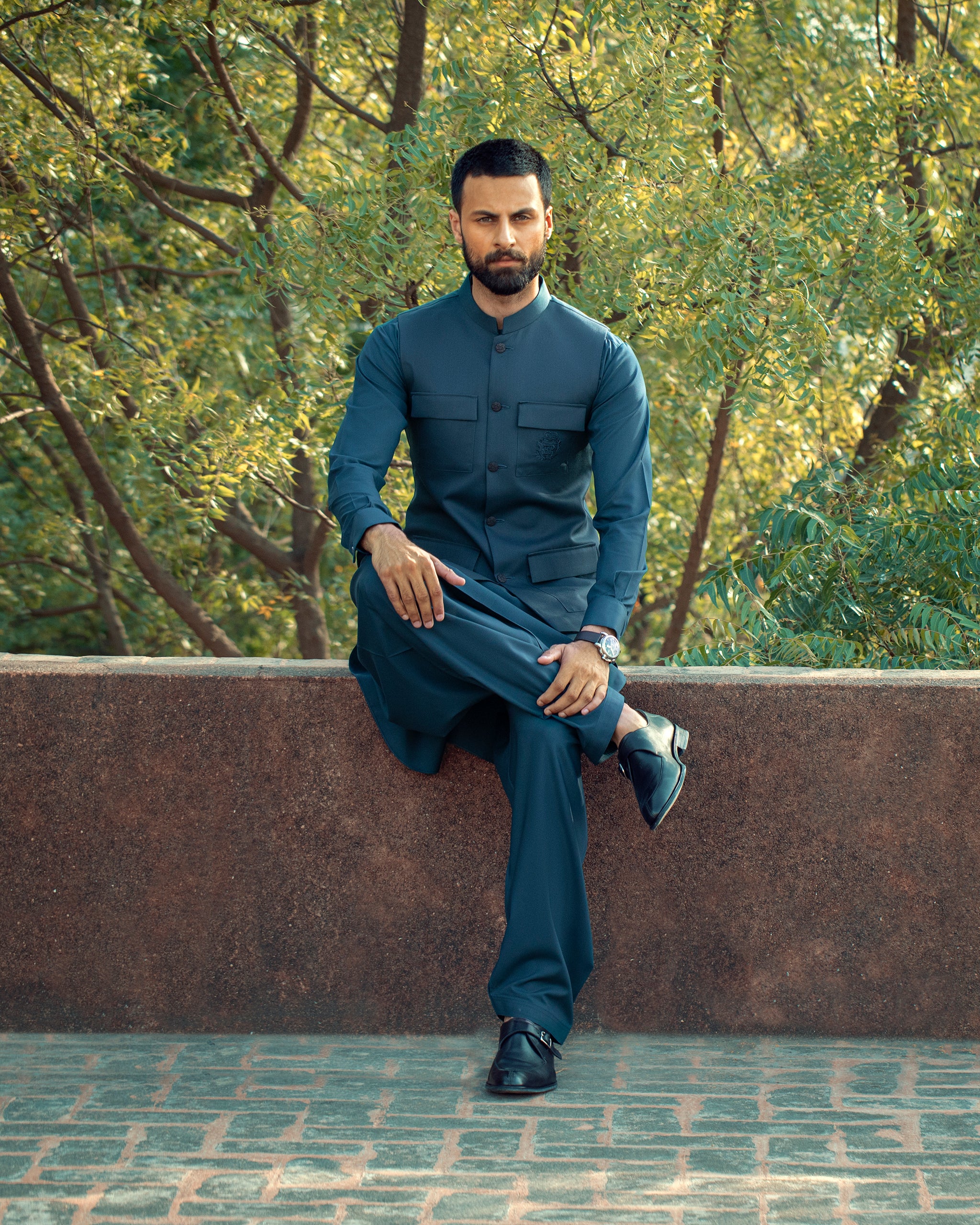 Dadu Ka Ghar - Waistcoat with Kameez Shalwar - 10
