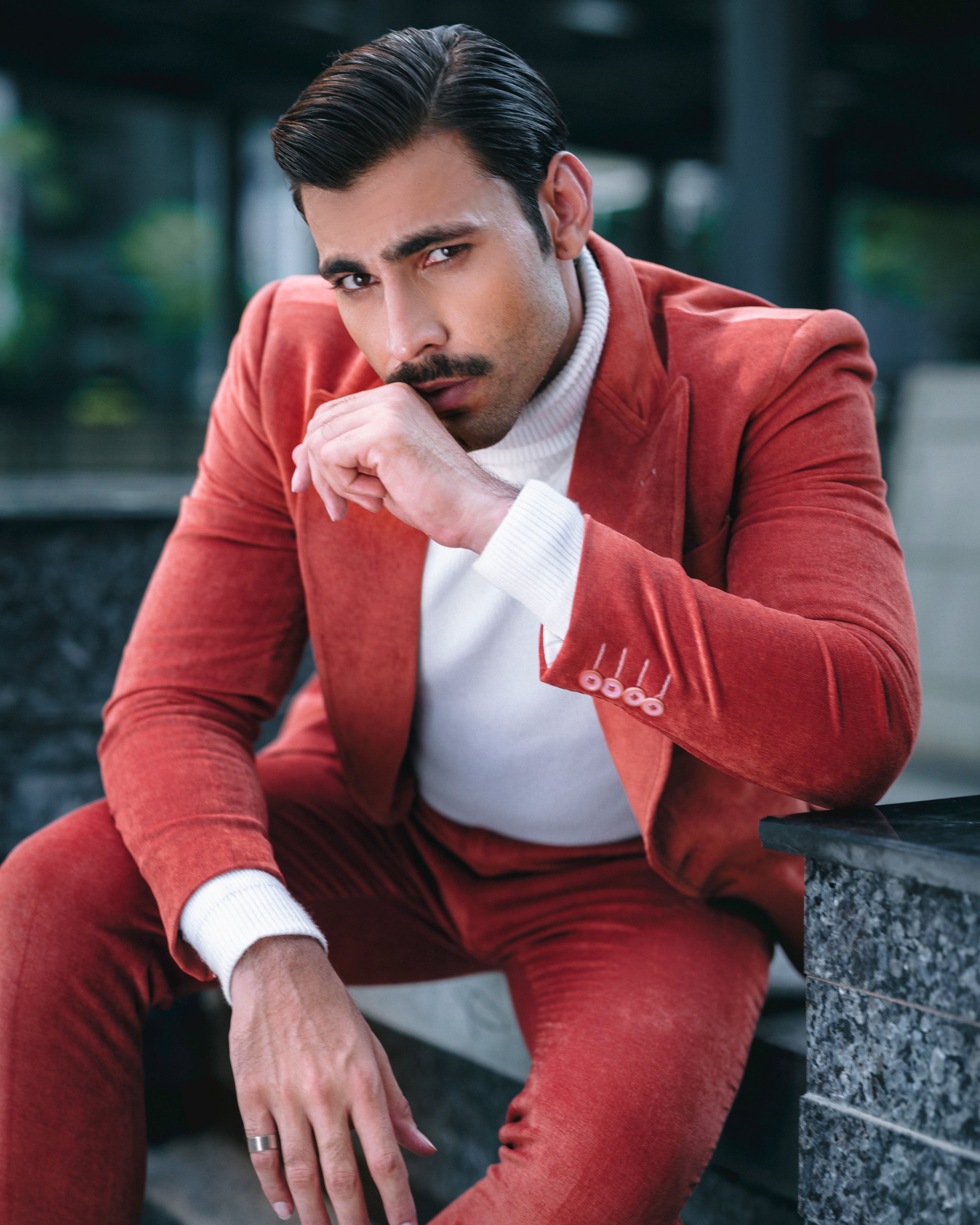 SOIGNÈ | Dark Persimmon Double Button suit