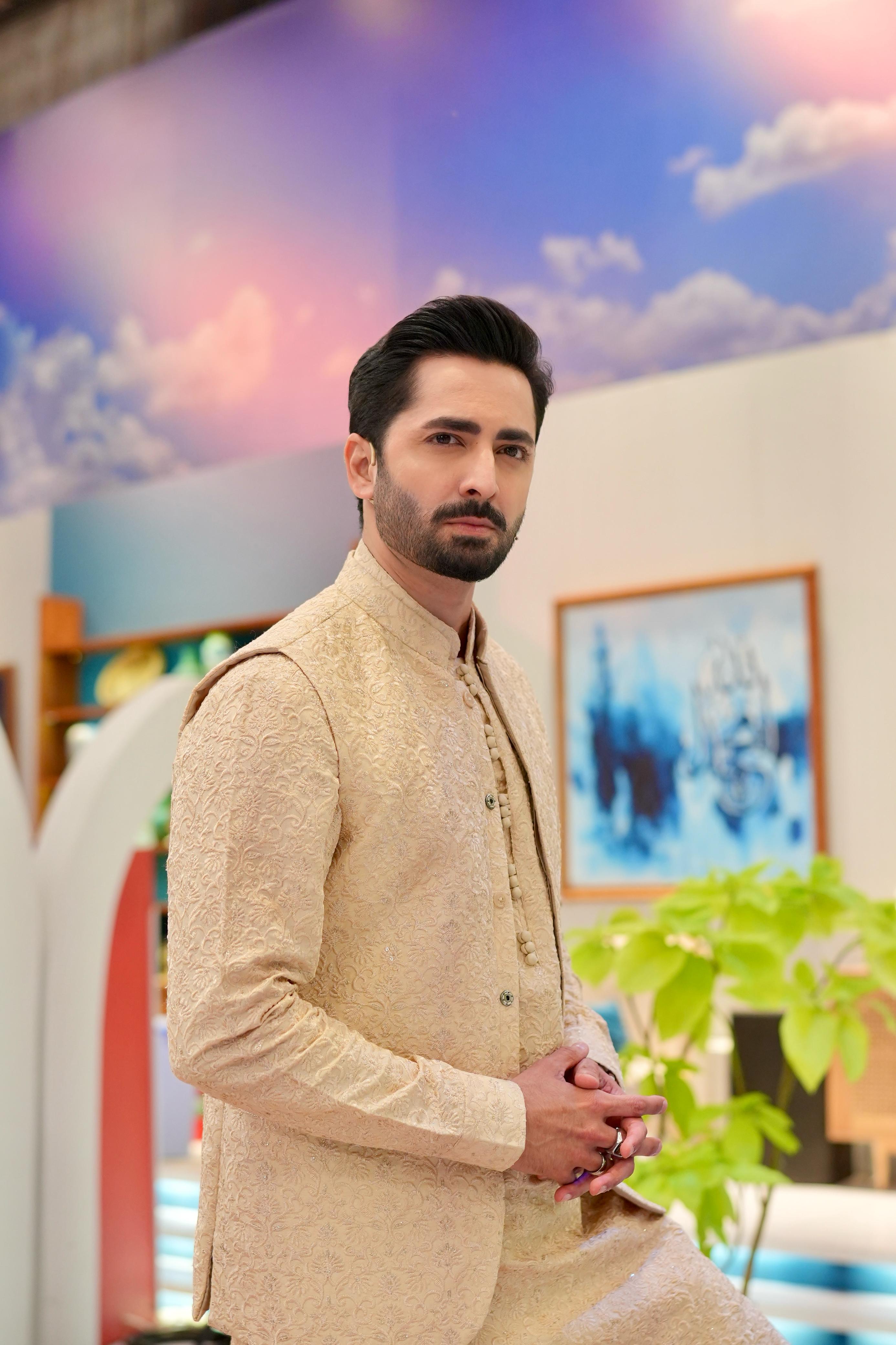 ED25 - Beige Embroidered Kurta Pajama