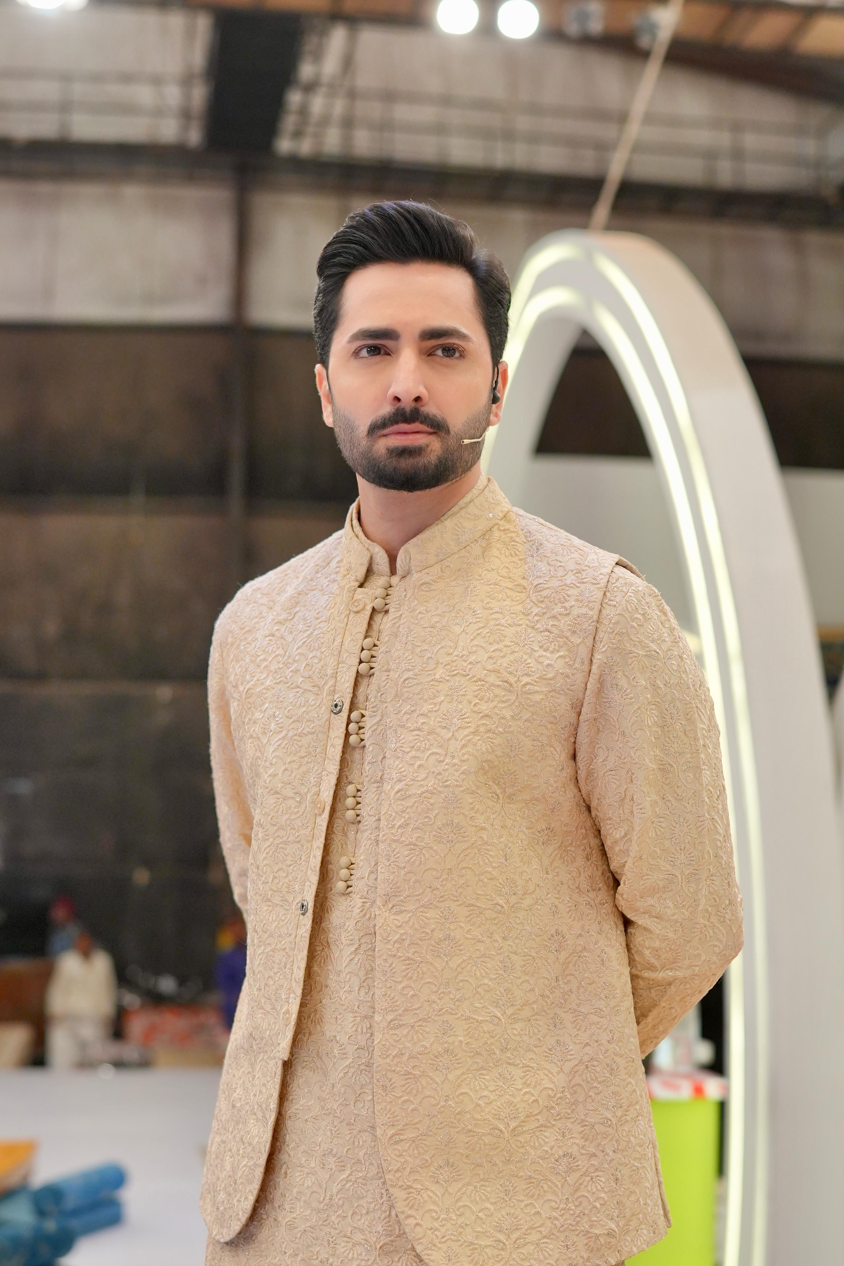 ED25 - Beige Embroidered Kurta Pajama