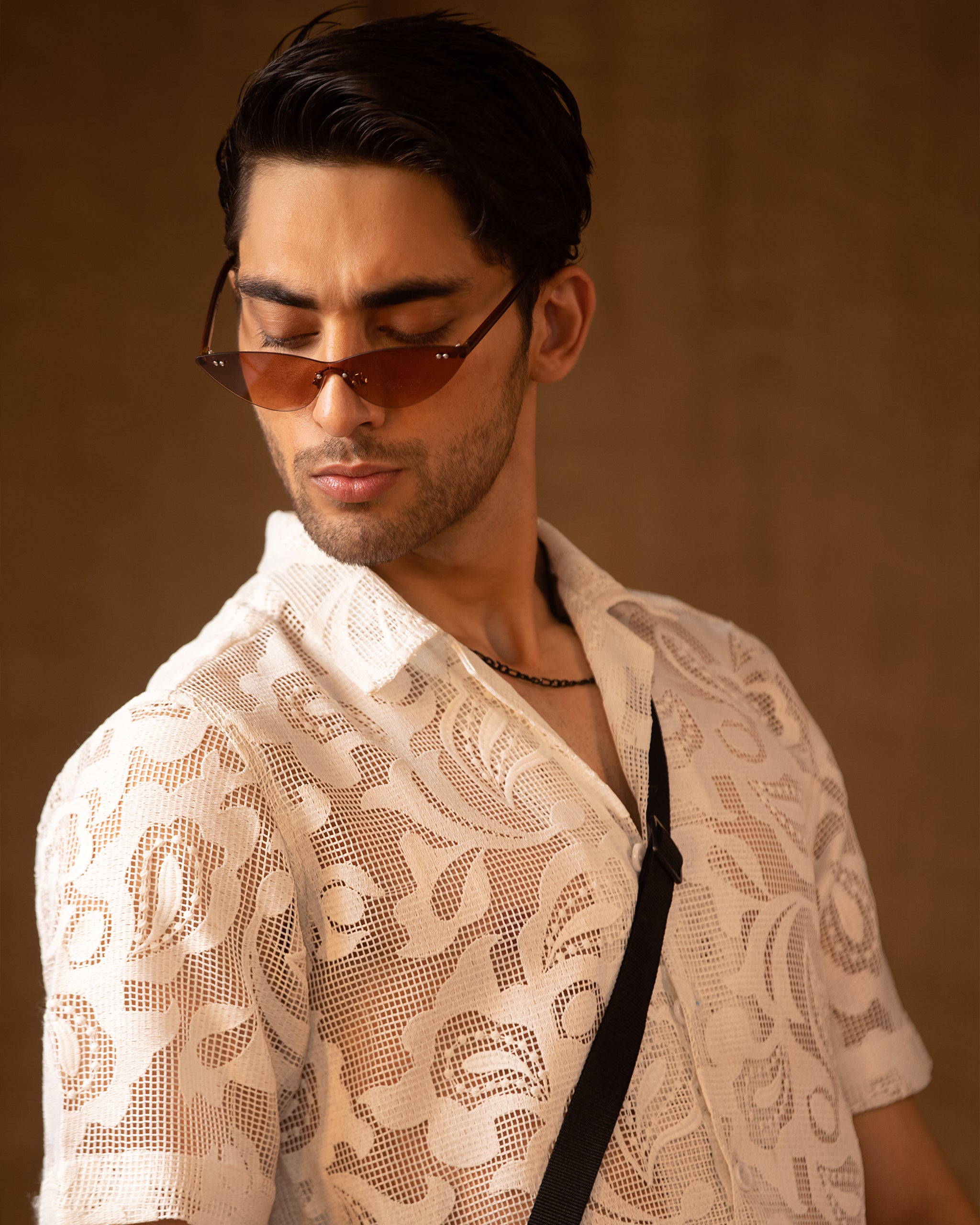 Jacquard Fabric Shirt & Regular Feel Trouser