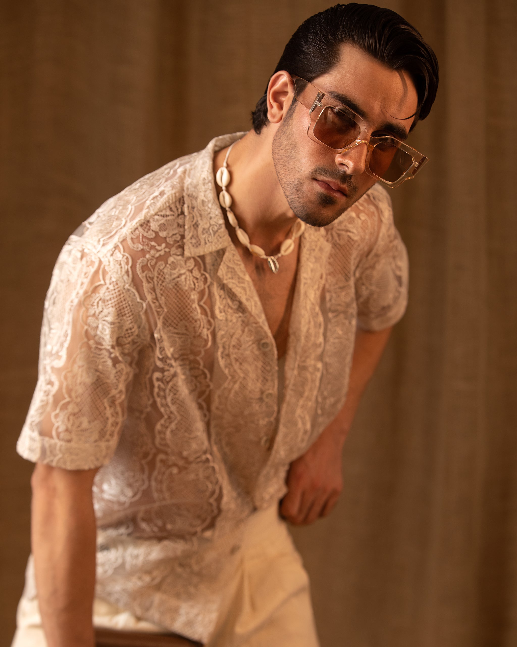 Short Sleeve Camp Collar Shirt & Jarred Relaxed Trousers