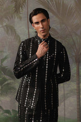 Black Embellished Waistcoat