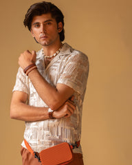 Short Sleeve Camp Collar Shirt & Jarred Relaxed Trousers