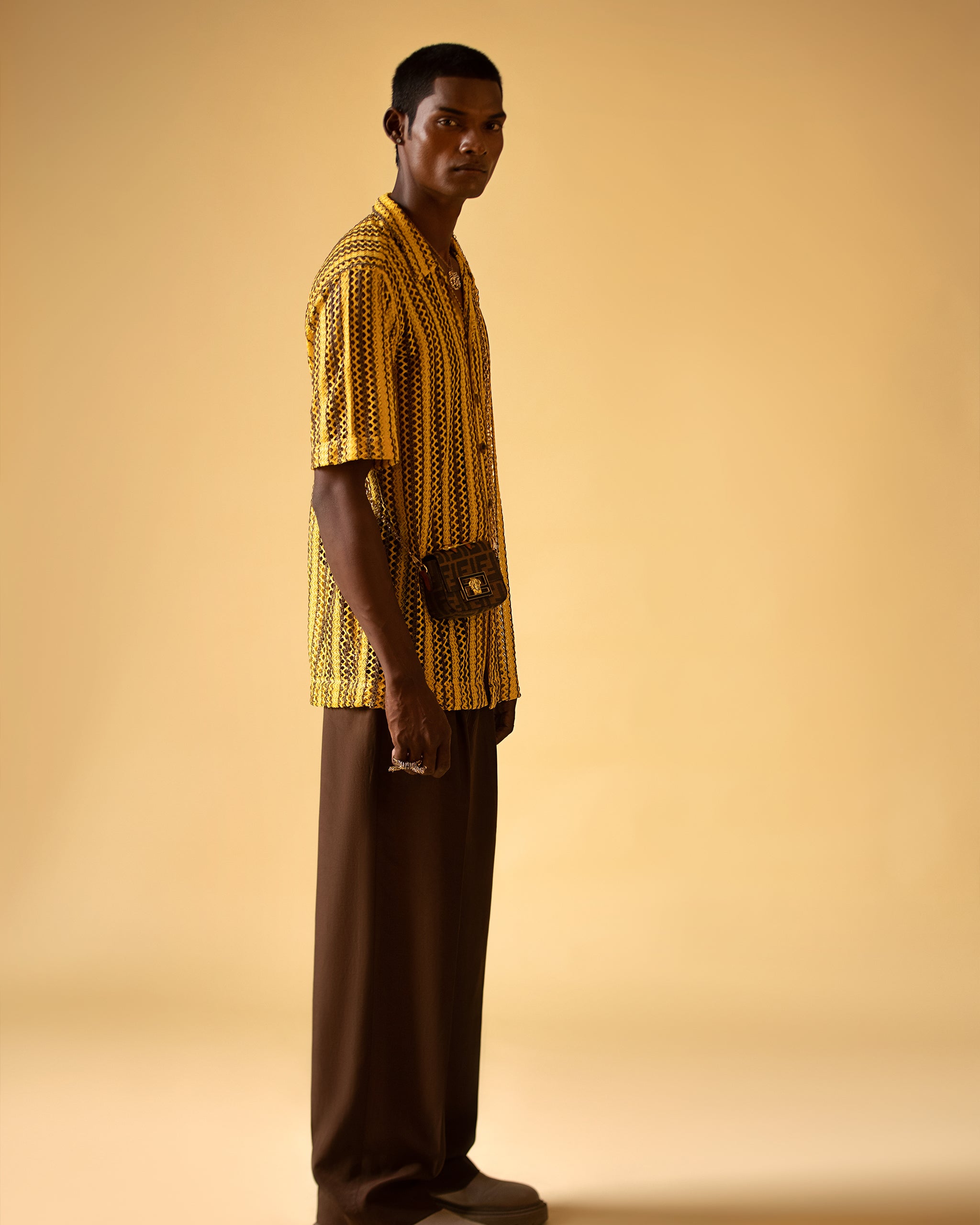 Relaxed Fit and Crafted Shirt & Wide Fit Trouser