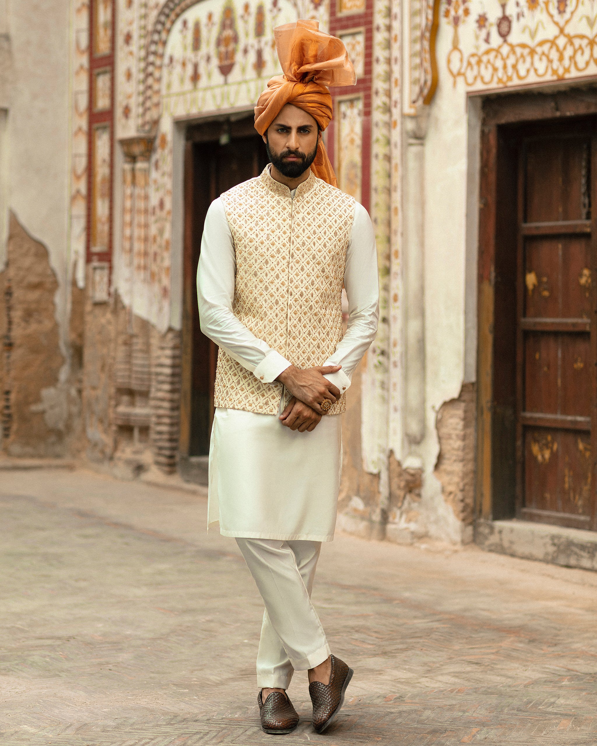 Muntazir – Waistcoat with Kurta & Trouser– 01