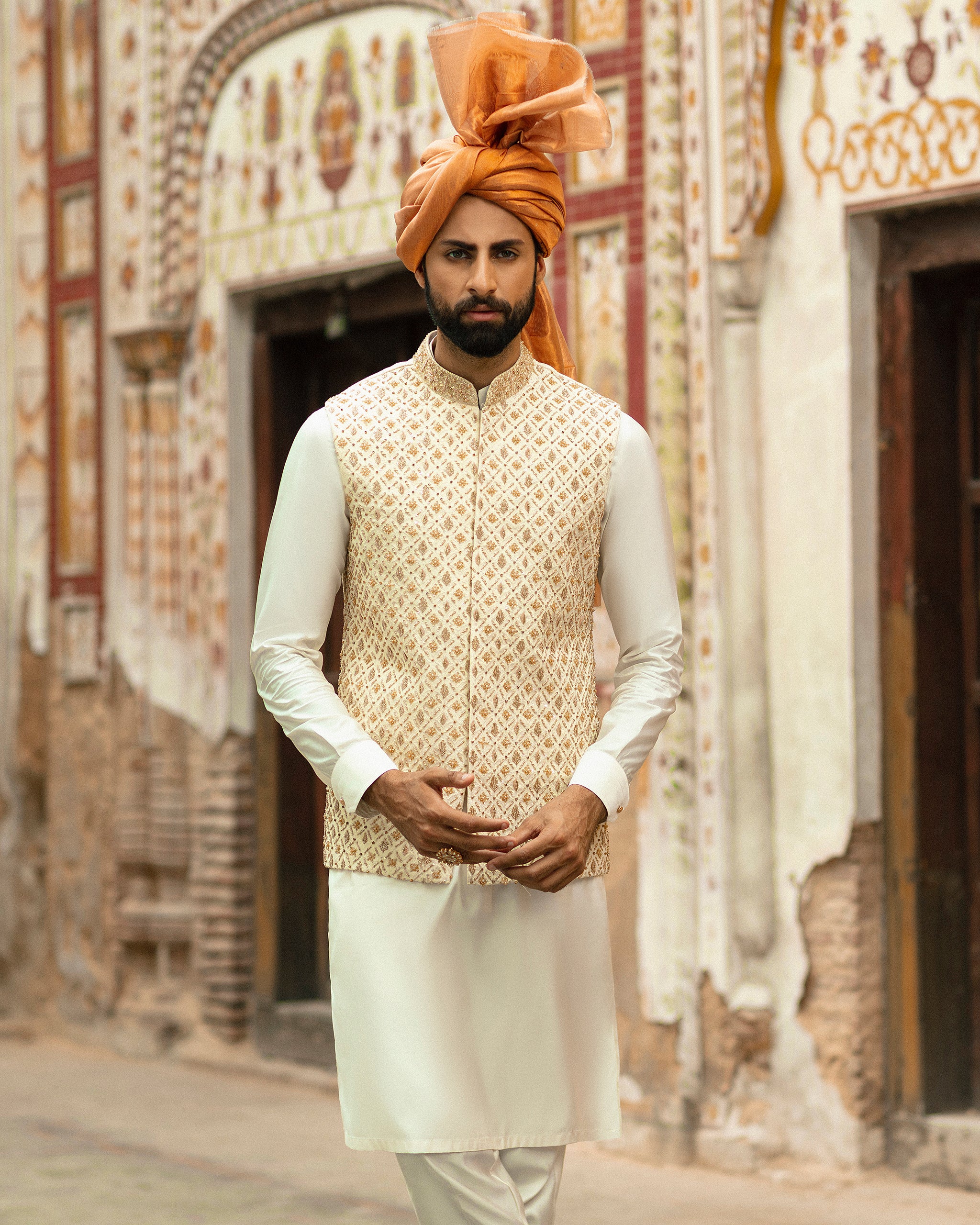 Muntazir – Waistcoat with Kurta & Trouser– 01