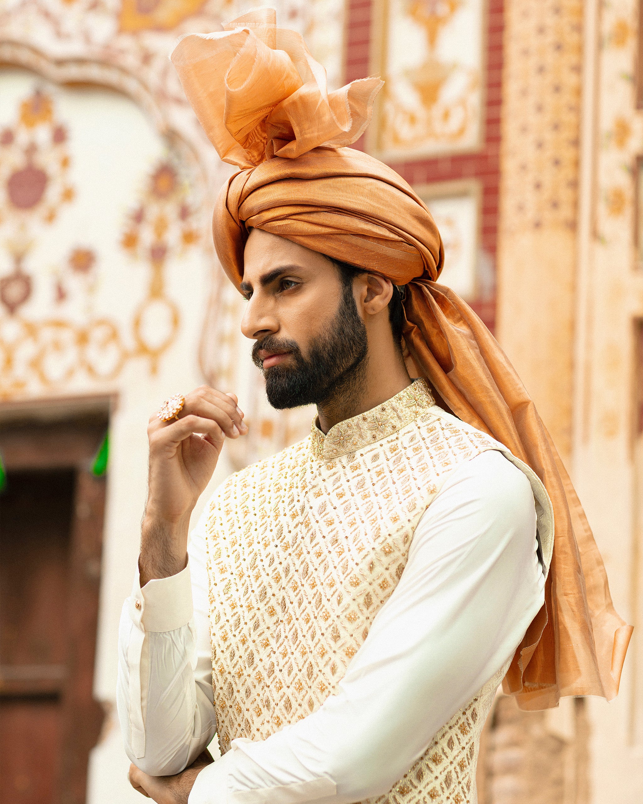 Muntazir – Waistcoat with Kurta & Trouser– 01