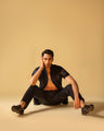 Paper-Blend Half Sleeve Shirt & Jarred Relaxed Trouser