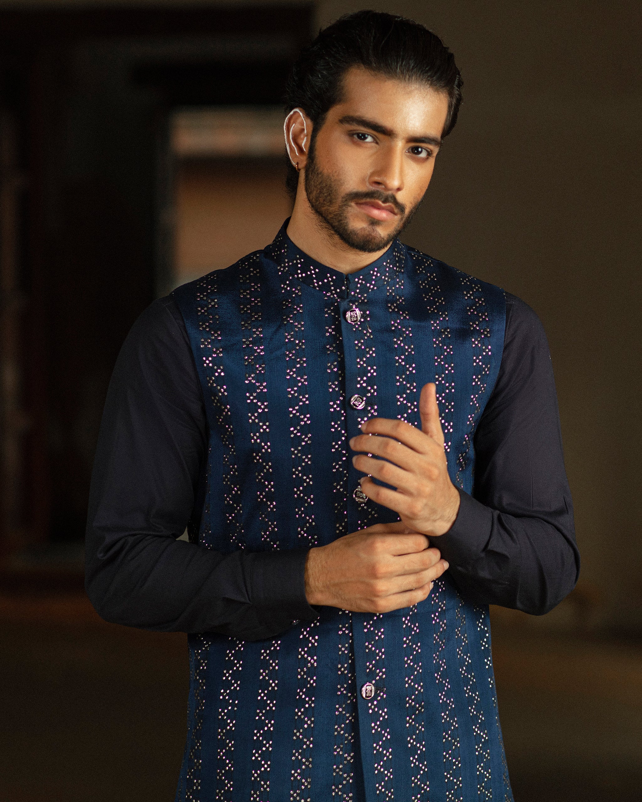 Muntazir – Waistcoat with Kurta & Trouser– 02