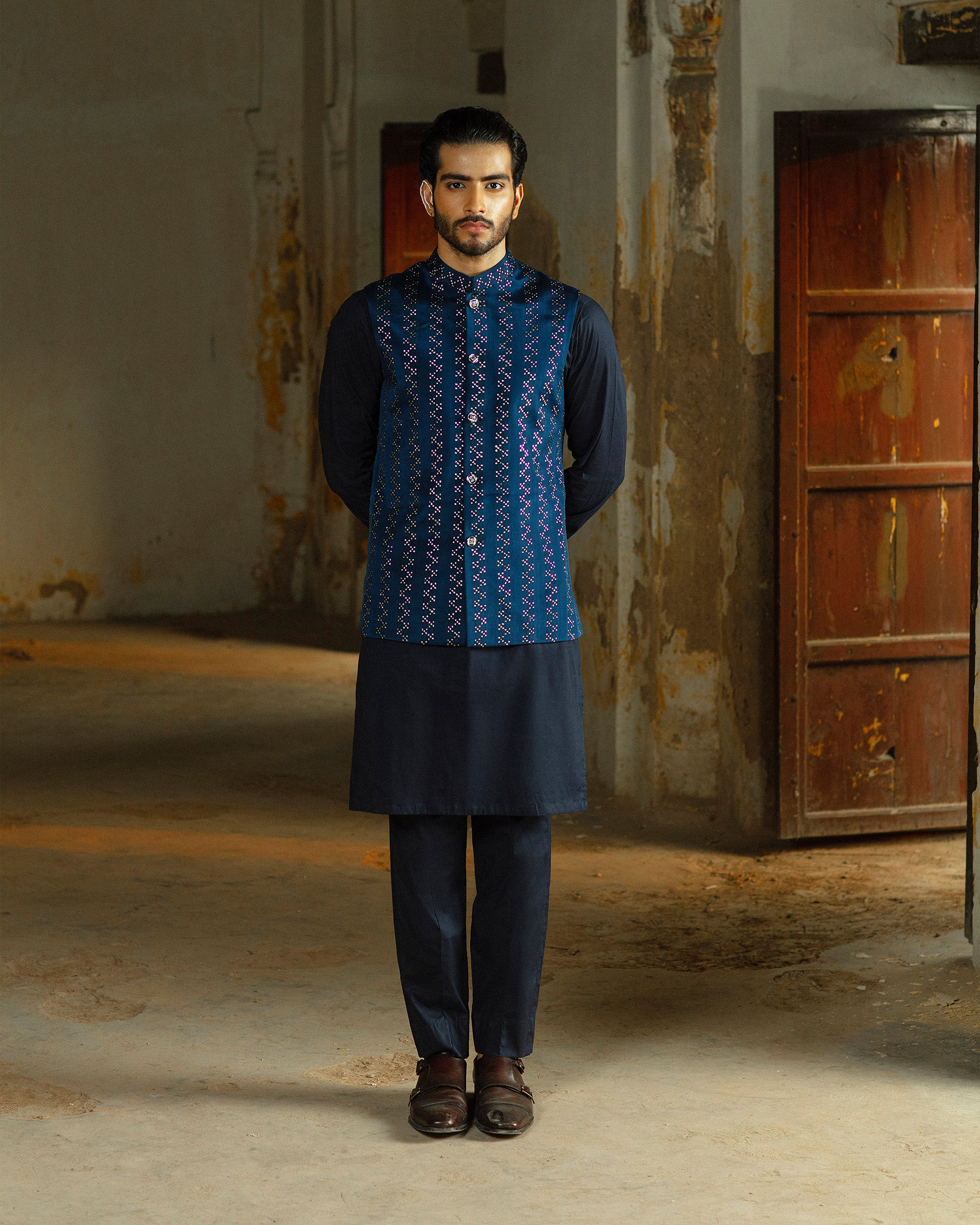 Muntazir – Waistcoat with Kurta & Trouser– 02