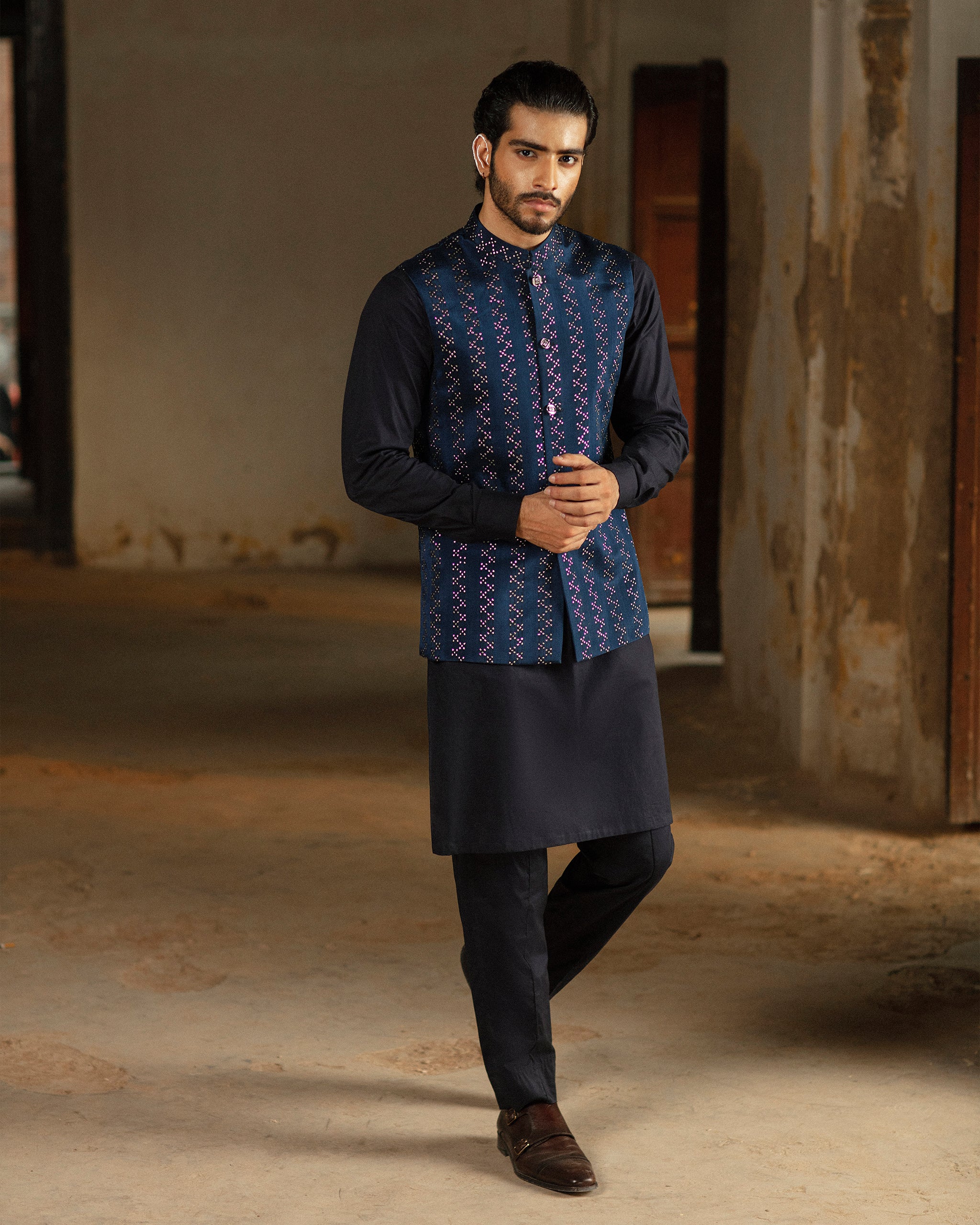 Muntazir – Waistcoat with Kurta & Trouser– 02