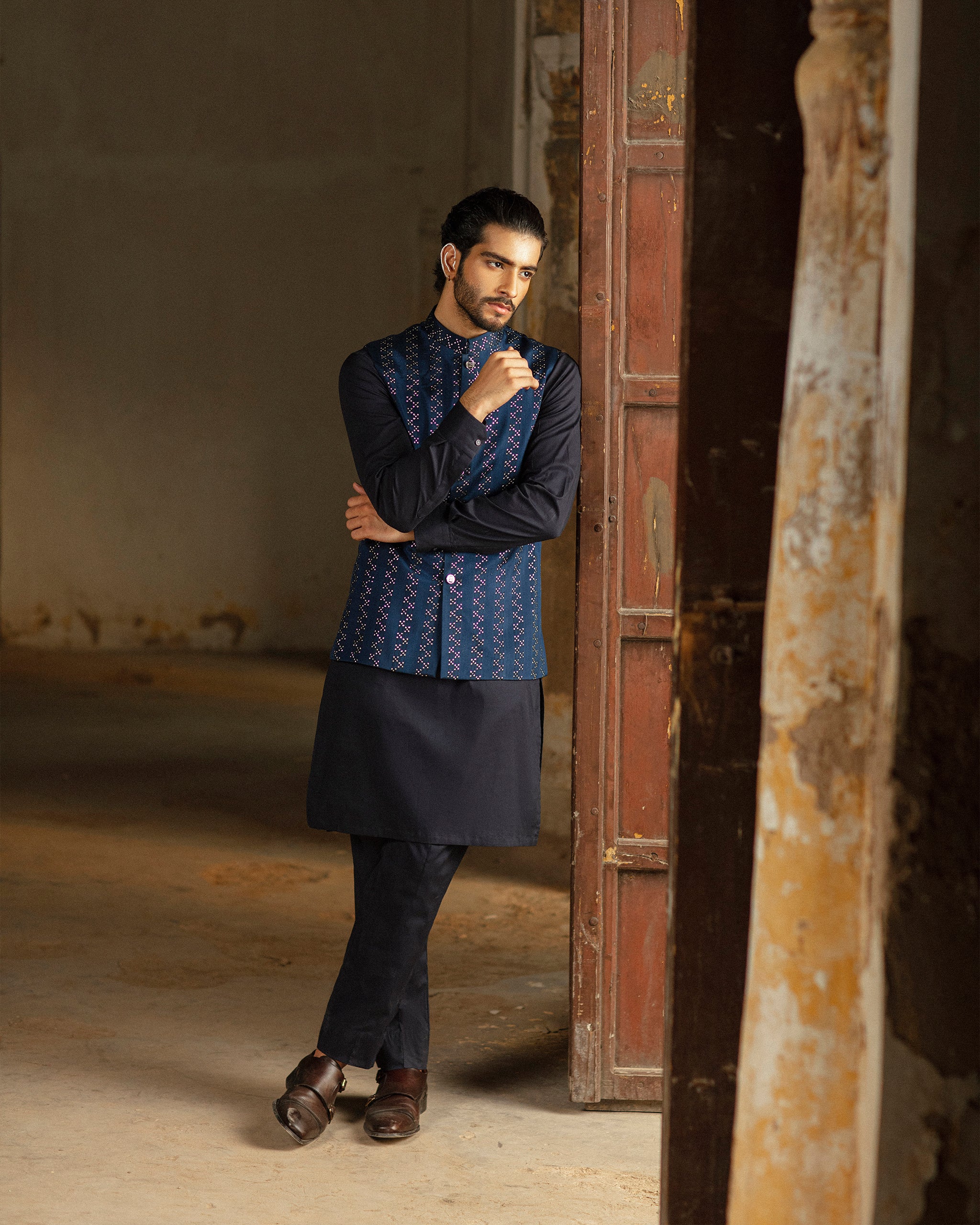 Muntazir – Waistcoat with Kurta & Trouser– 02