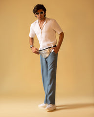 Short Sleeves Shirt & Jarred Relaxed Trouser