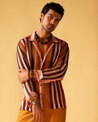 Relaxed Fit Full Sleeve Camp Collar Shirt & Jarred Relaxed Trousers