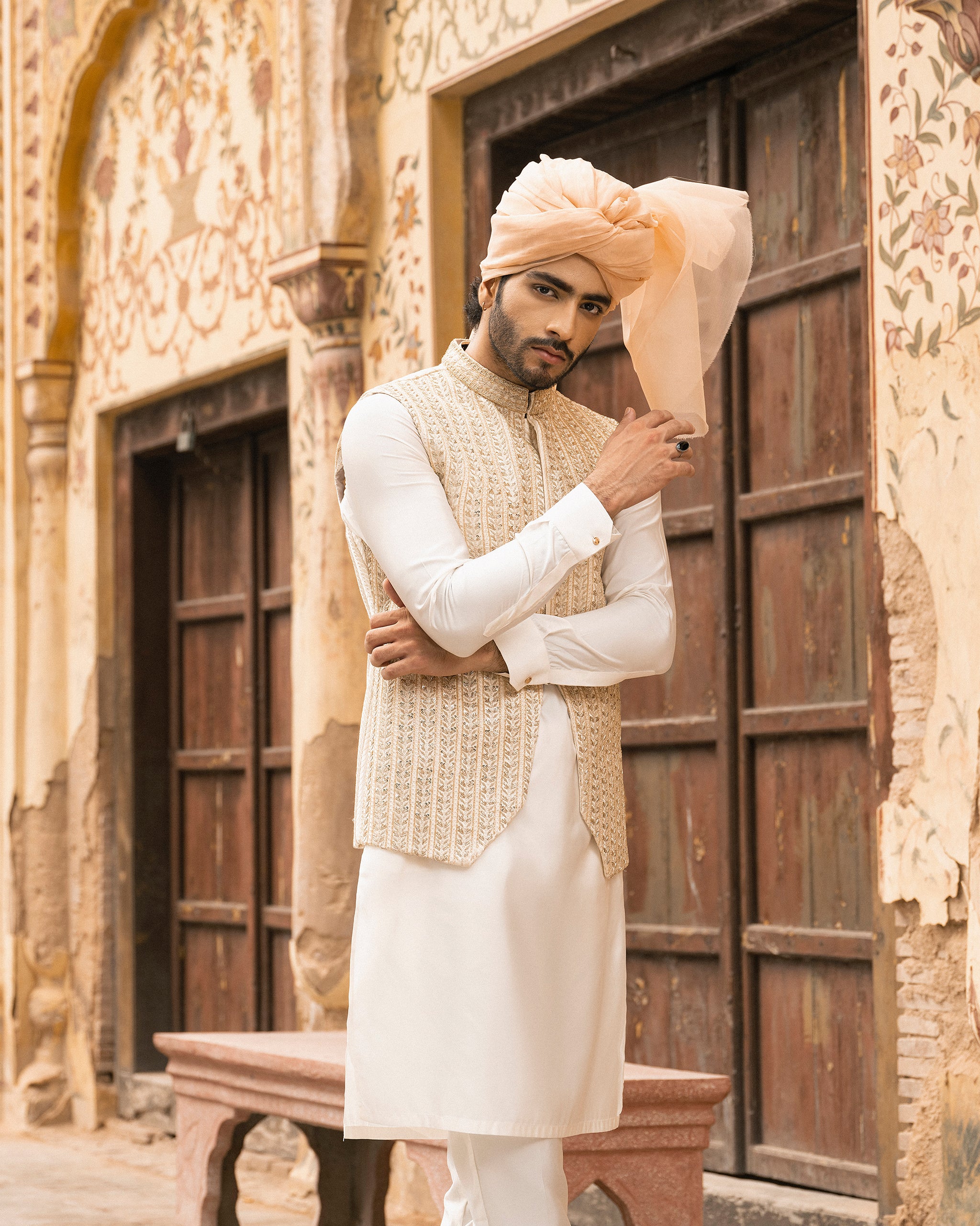 Muntazir – Waistcoat with Kurta & Trouser– 04