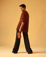 T-shirt Neck Street Long Sleeve Shirt & Cut Trouser