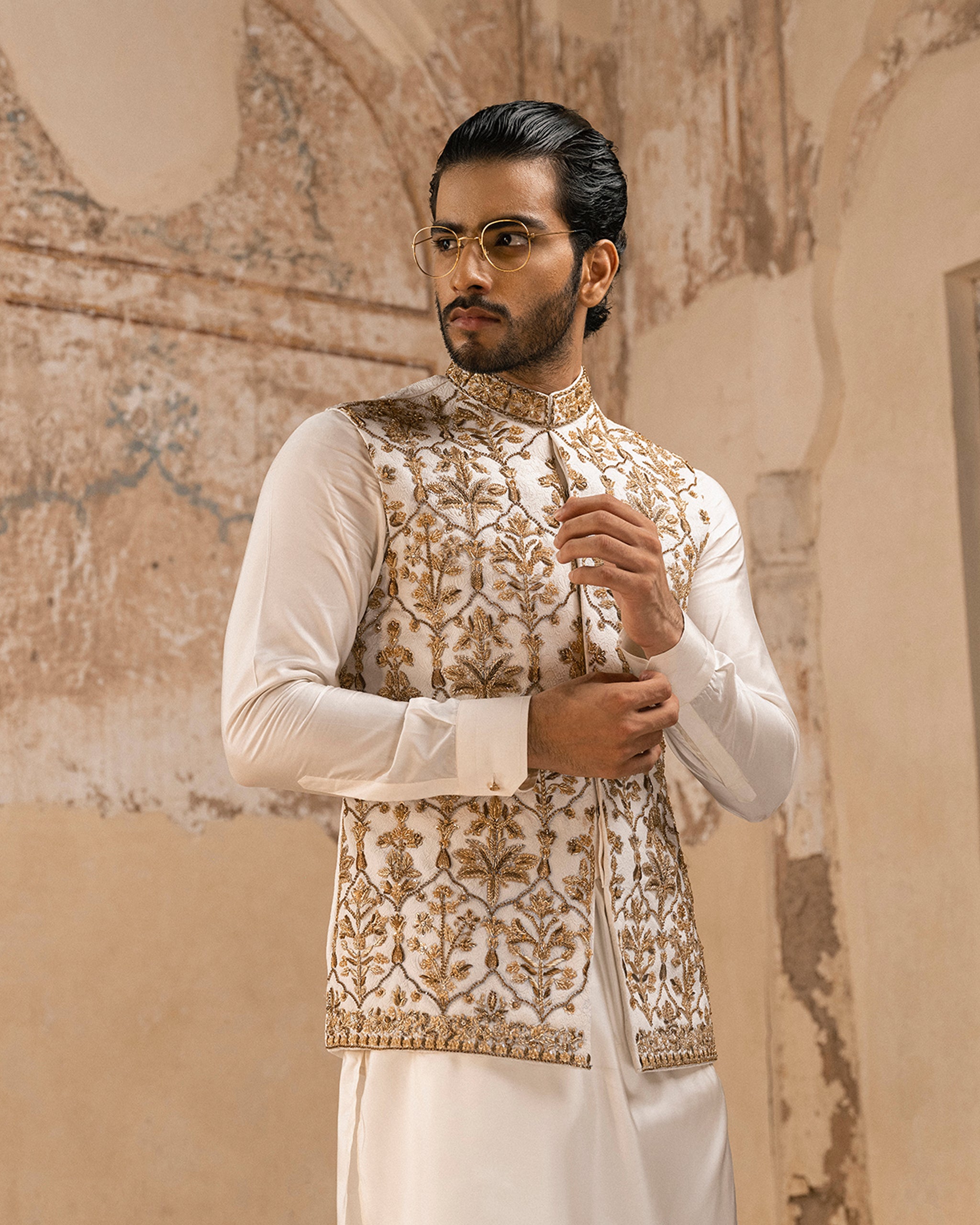 Muntazir – Waistcoat with Kurta & Trouser– 06