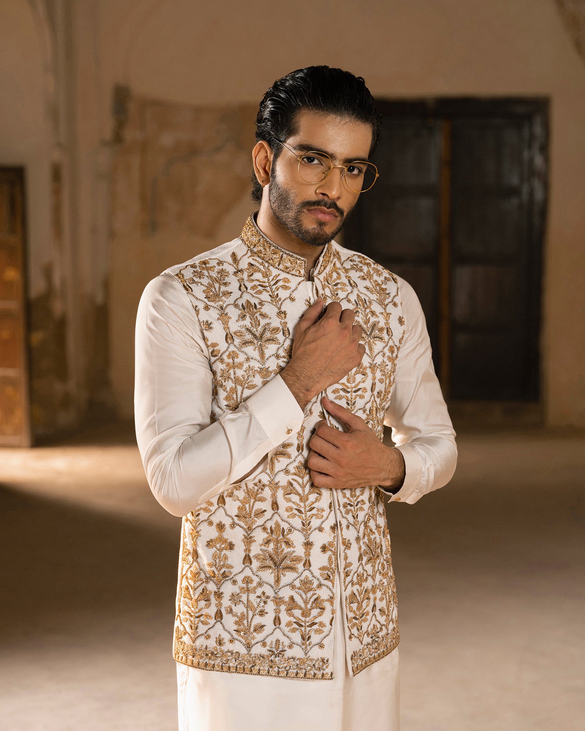 Muntazir – Waistcoat with Kurta & Trouser– 06