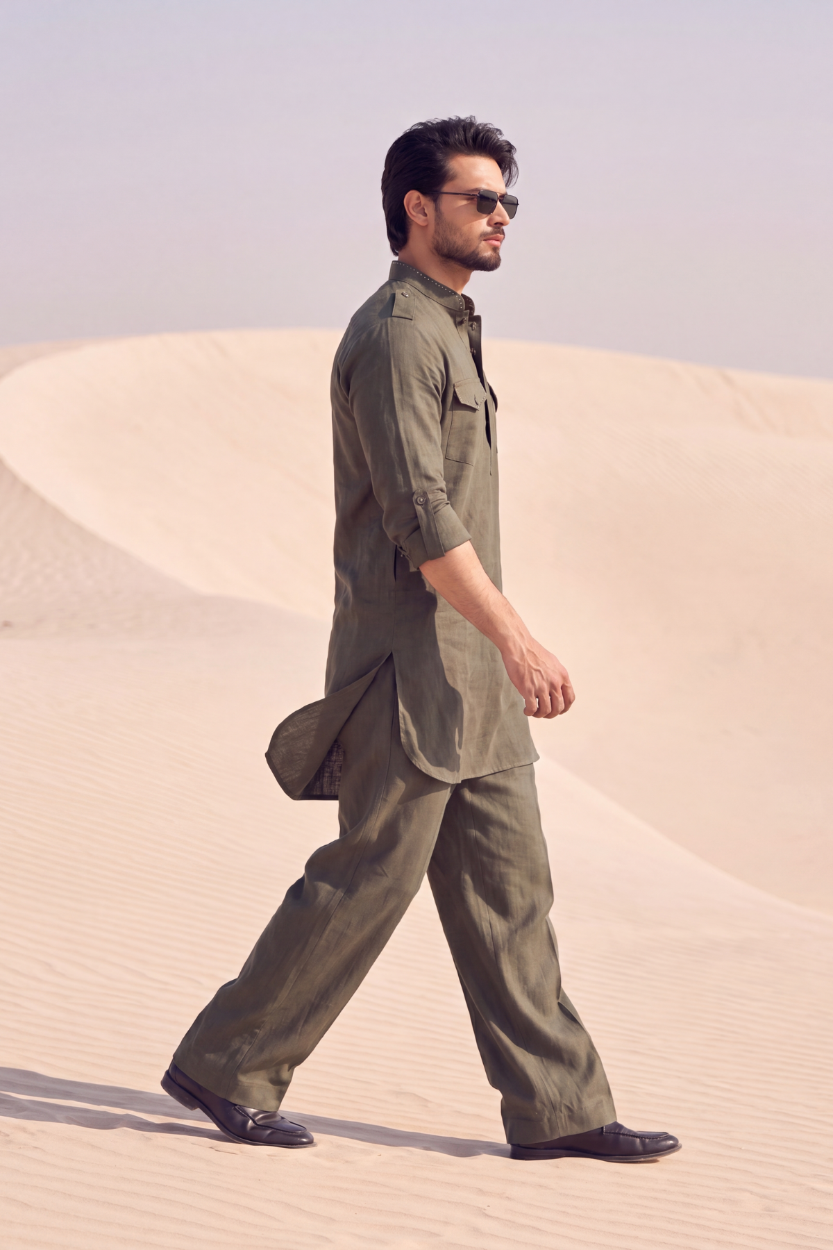 Olive Green Kurta Pajama