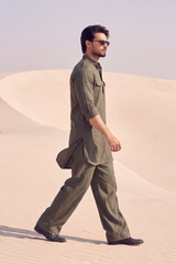 Olive Green Kurta Pajama