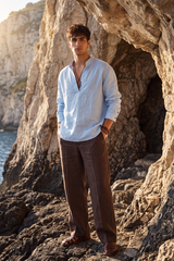 Coastal Sky Linen Co-Ord Set