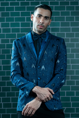 Blue Tuxedo Suit - 01