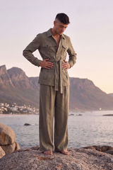 Olive Horizon Safari Co-Ord Set