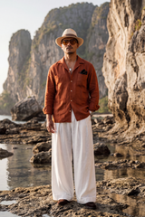 Copper Tide Linen Co-Ord Set