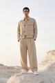 Sand Beige Linen Co-Ord Set