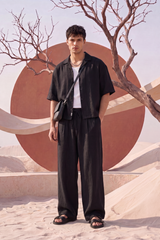 BLACK LINEN CO-ORD SET