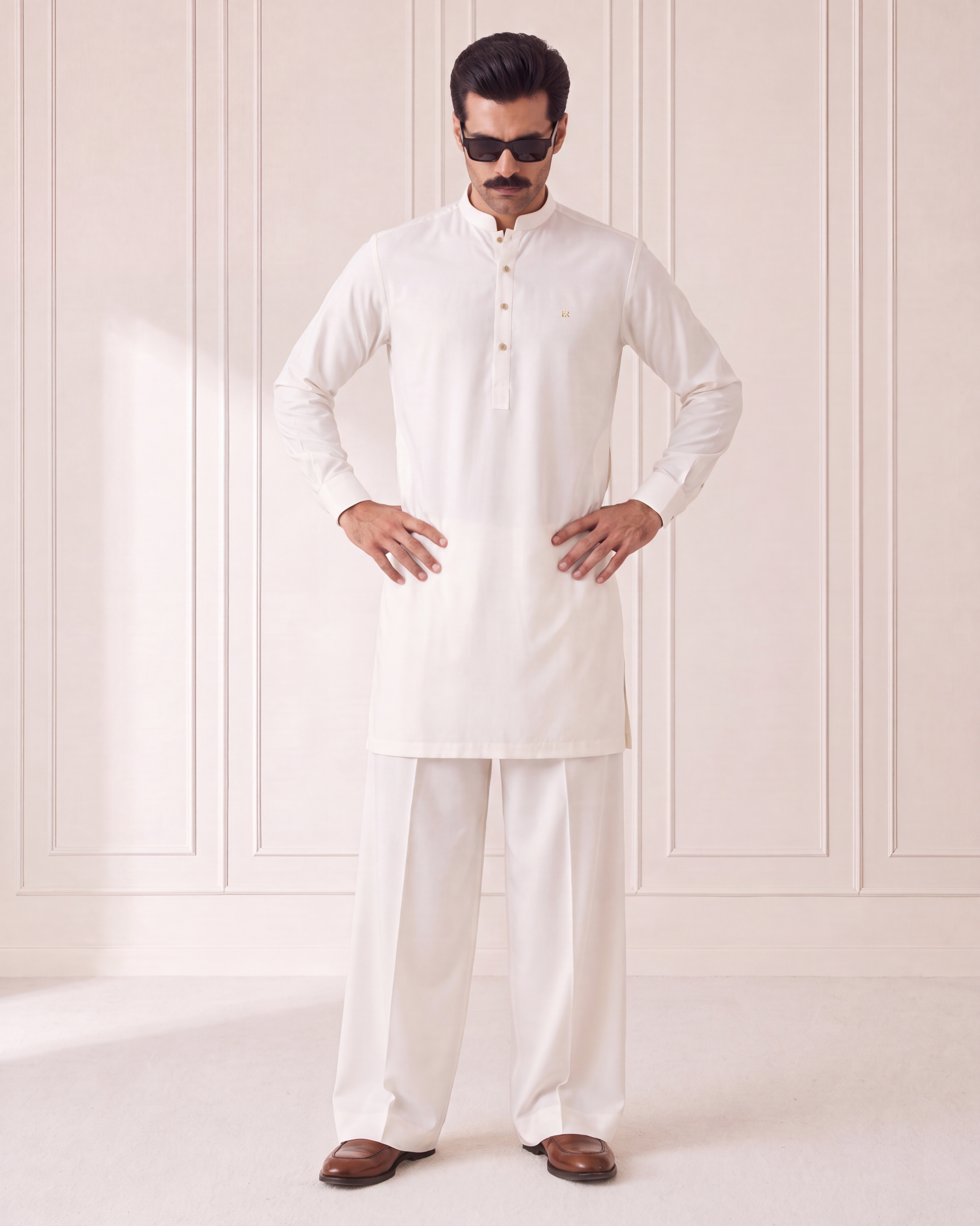 Royal White Wash N Wear Kurta/Pajama