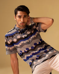 Polo T-shirt Style Short Sleeves & Relax Fit Trouser