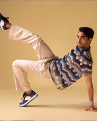 Polo T-shirt Style Short Sleeves & Relax Fit Trouser