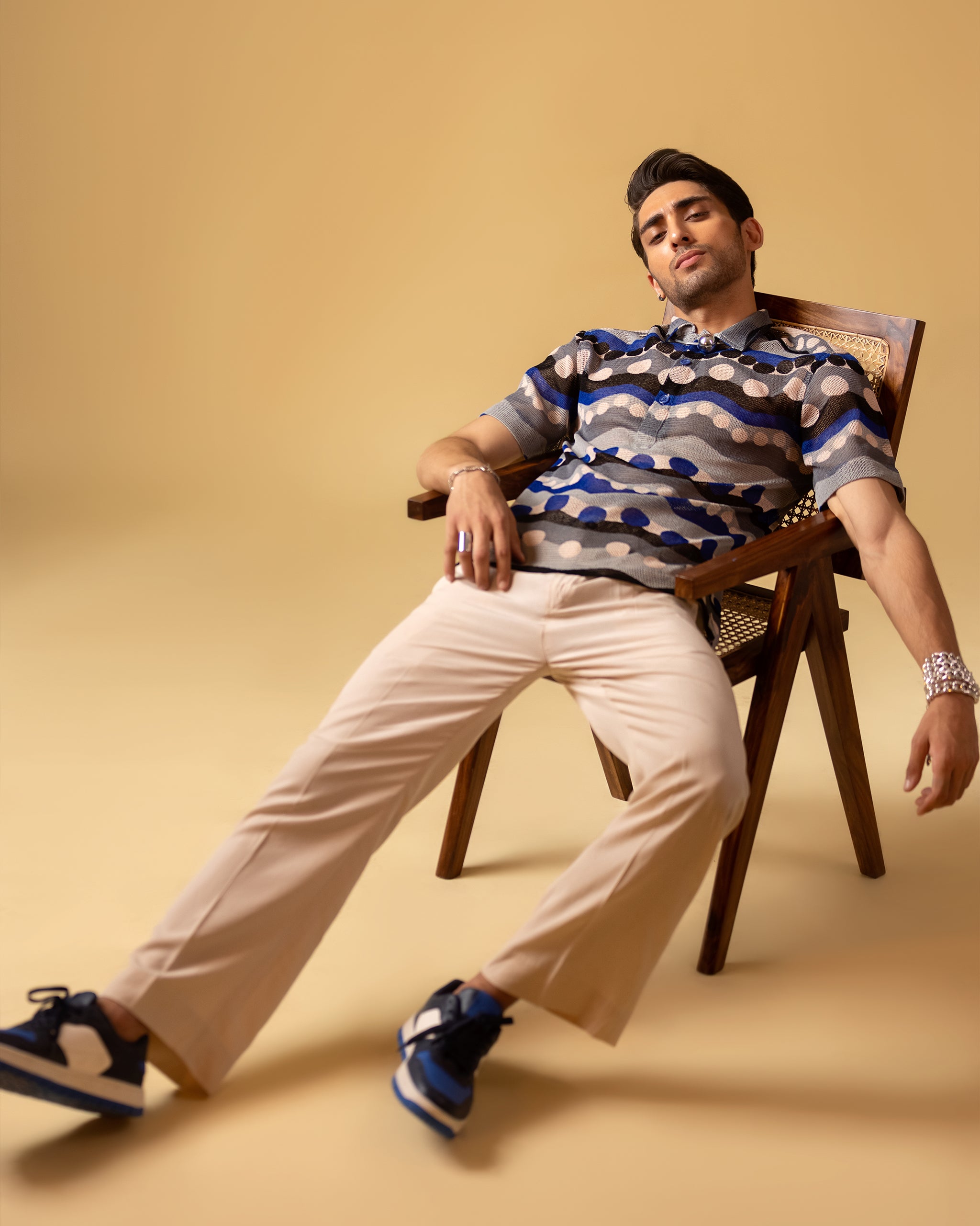 Polo T-shirt Style Short Sleeves & Relax Fit Trouser