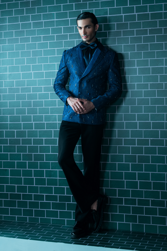 Blue Tuxedo Suit - 02