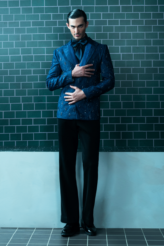 Blue Tuxedo Suit - 02