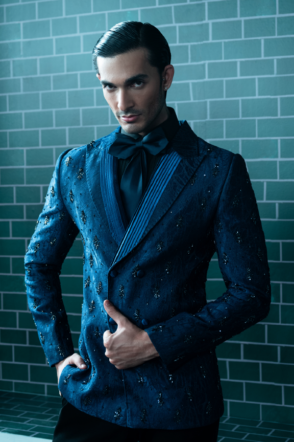 Blue Tuxedo Suit - 02