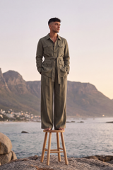 Olive Horizon Safari Co-Ord Set