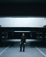 SOIGNÈ | Black Gradation Pleats Double Breasted Suit