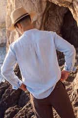 Coastal Sky Linen Co-Ord Set